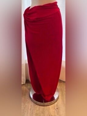 Red Maxi Skirt